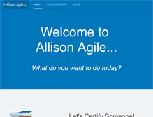 Tablet Screenshot of allisonagile.com